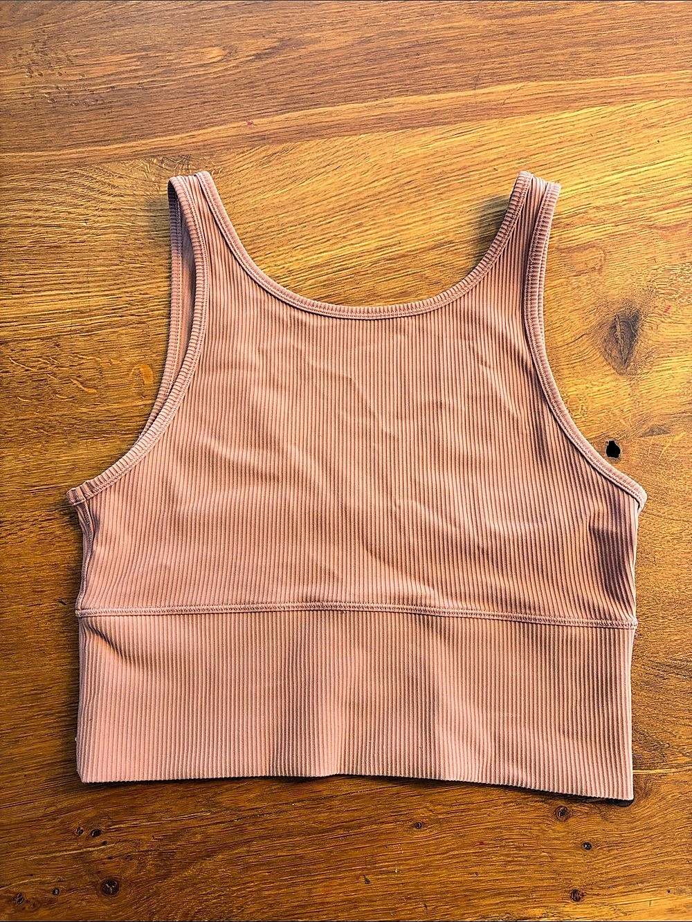 Lululemon Align Ribbed Crop Tank Top mauve